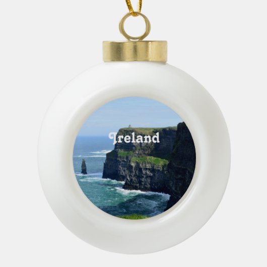 Prachtige Cliffs of Moher Keramische Bal Ornament (Voorkant)