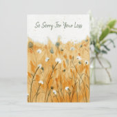Prachtige condoleance Kaart (Staand voorkant)