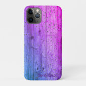 Prachtige Cool Paars Vood Texture Case-Mate iPhone Case (Achterkant)
