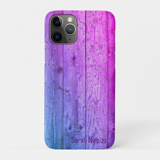 Prachtige Cool Paars Vood Texture Case-Mate iPhone Case (Achterkant)