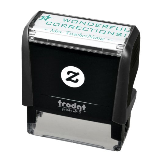 "PRACHTIGE CORRECTIES!" Rubberstempel Feedback Zelfinktende Stempel (Product)