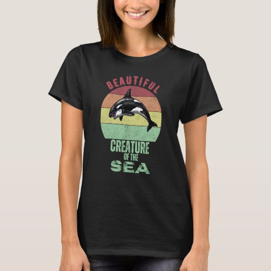 Prachtige creatie van het Zee Shirt doodt Orca Wh (Voorkant)