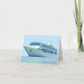 Prachtige Cruise Ship Custom Note Kaart (Voorkant)