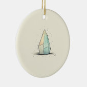 Prachtige Crystal Tint Art Keramisch Ornament (Rechts)