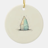 Prachtige Crystal Tint Art Keramisch Ornament (Voorkant)