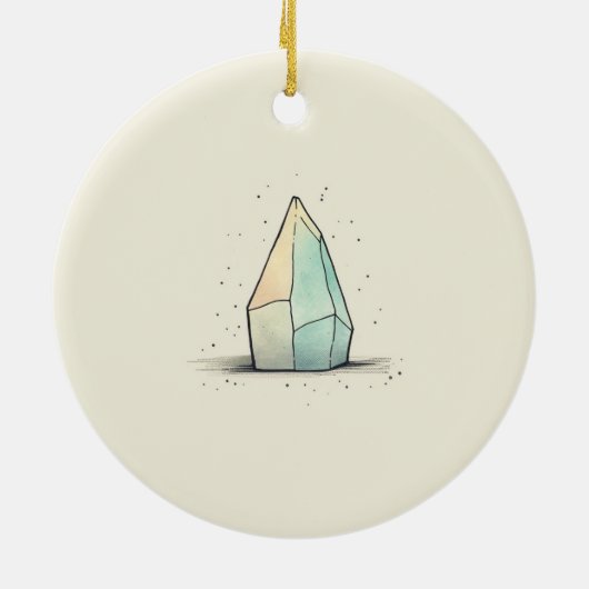 Prachtige Crystal Tint Art Keramisch Ornament (Achterkant)