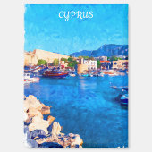 Prachtige Cyprus kustlandschap reizen Magneet (Voorkant)