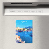 Prachtige Cyprus kustlandschap reizen Magneet (Insitu (Vaatwasser))