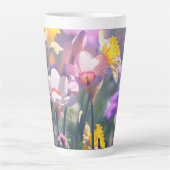 Prachtige Daffodil Flower Latte Mok. Latte Mok (Voorkant)