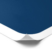 Prachtige Dag Blauw Bloem Poster (Hoek)