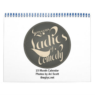 Prachtige dames van Comedy 15 maanden kalender