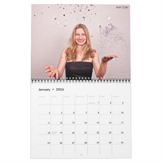 Prachtige dames van Comedy 15 maanden kalender (Jan 2026)