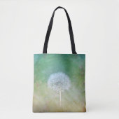 Prachtige Dandelion Wish Painterly Design Tote Bag (Voorkant)