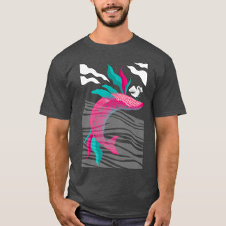 Prachtige danserende walvis t-shirt