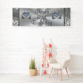 Prachtige Diamond Happy 60th Birthday Banner (Insitu)