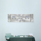 Prachtige Diamond Happy 60th Birthday Banner (Beurs)