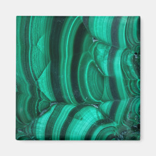 Prachtige, diepe, groene Malachite Crystal Print Magneet