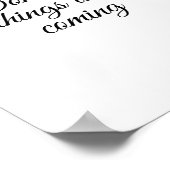 Prachtige dingen komen eraan poster (Hoek)