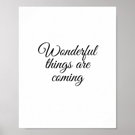 Prachtige dingen komen eraan poster (Voorkant)