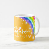 Prachtige Dochter regenboog sinaasappel mok (Voorkant rechts)