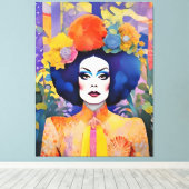 Prachtige Drag Queen Canvas Afdruk (Insitu (Houten vloer))