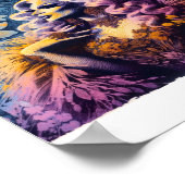 Prachtige Drag Queen in Bloemen Poster (Hoek)