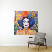 Prachtige Drag Queen Wandkleed (In situ)