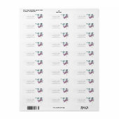 Prachtige Dragonfly en Garden Greenery Address Etiket (Full Sheet)