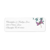 Prachtige Dragonfly en Garden Greenery Address Etiket (Voorkant)