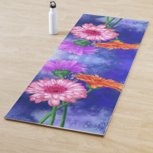 Prachtige drie kleuren-Gerberas - Migned Drawing A Yogamat