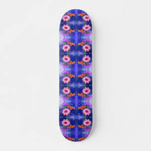 Prachtige driekleurige Gerberas skateboard