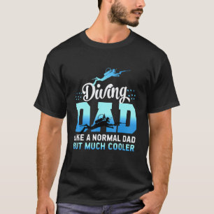 Prachtige duikende vader voor scuba duikers en dui t-shirt