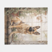 Prachtige Duitse herder Fleece Deken (Voorkant (Horizontaal))