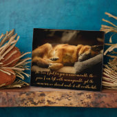 Prachtige Duitse herder Pet Memorial Plaque Fotoplaat (Zijkant)