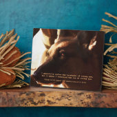 Prachtige Duitse herder Pet Memorial Plaque Fotoplaat (Zijkant)