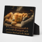 Prachtige Duitse herder Pet Memorial Plaque Fotoplaat (Zijkant)