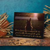 Prachtige Duitse herder Pet Memorial Plaque Fotoplaat (Zijkant)