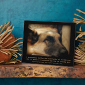 Prachtige Duitse herder Pet Memorial Plaque Fotoplaat (Zijkant)