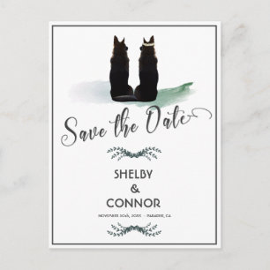 Prachtige Duitse Herder Silhouet Bruiloft Briefkaart