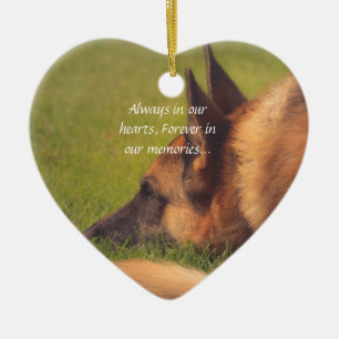 Prachtige Duitse herder Verloren huisnummer Keramisch Ornament