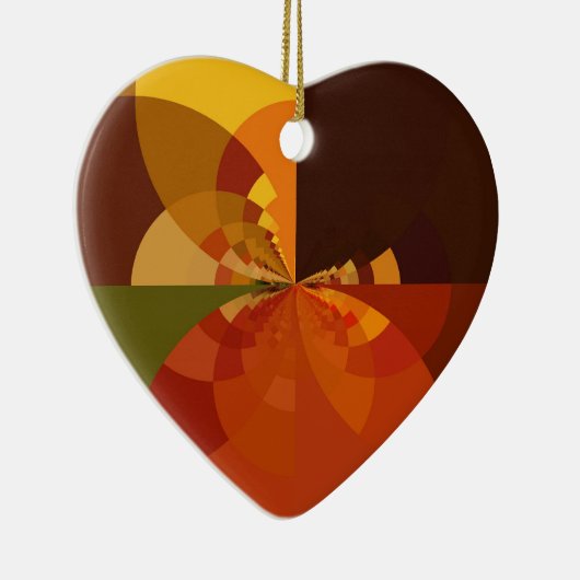 Prachtige Earth Abstracte Art Print Keramisch Ornament (Rechts)