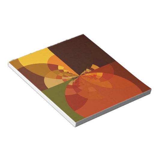 Prachtige Earth Abstracte Art Print Notitieblok (Schuin)