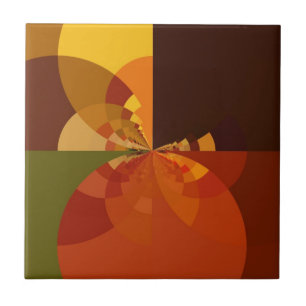 Prachtige Earth Abstracte Art Print Tegeltje