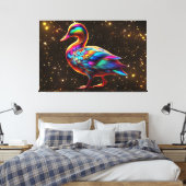 Prachtige eend canvas afdruk (Insitu (Slaapkamer))