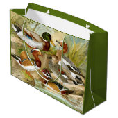 Prachtige eenden bij het wilde Pond Groot Cadeauzakje (Achterkant Gekanteld)