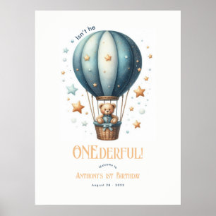 Prachtige Eerste Verjaardag Welkom Poster