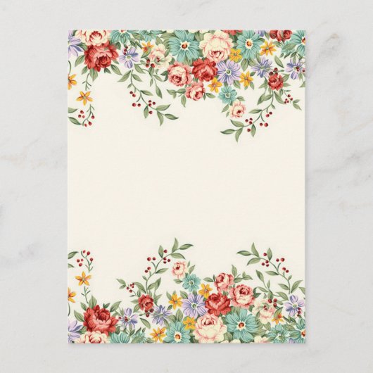 Prachtige elegante  bronflorale bouquets briefkaart (Voorkant)