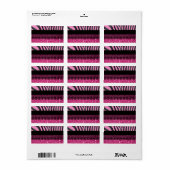 Prachtige elegante gipsplaat voor zebra etiket (Full Sheet)