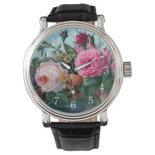 Prachtige en elegante Rozen afdrukken Horloge