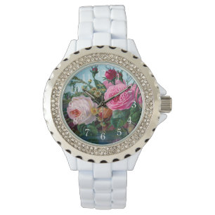 Prachtige en elegante Rozen afdrukken Horloge